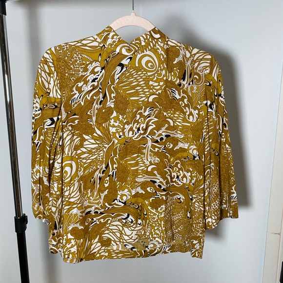 H&M Printed High-Neck Blouse (Size US 10) - Picture 7 of 9